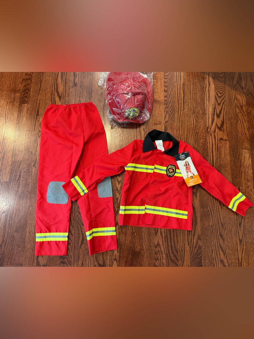 Hyde and Eek Kids Firefighter Halloween Costume Size Small (4-7)